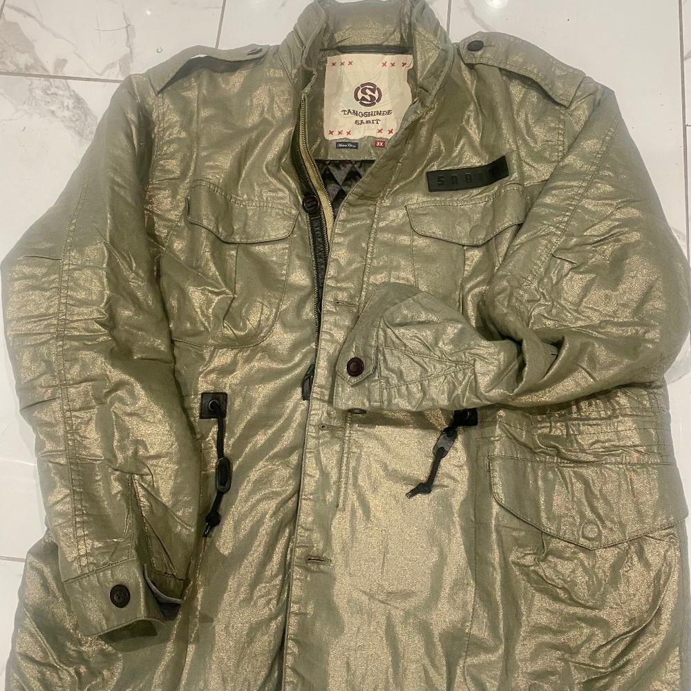 SABIT Vintage Tanoshinde Jacket with Hidden hood Sz 3X